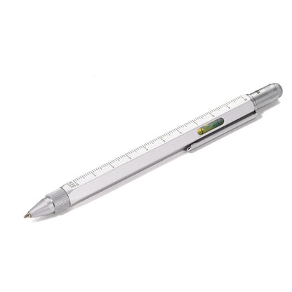Troika Construction Pen PIP20 Multi-Tool Ballpoint Pen Silver Finish